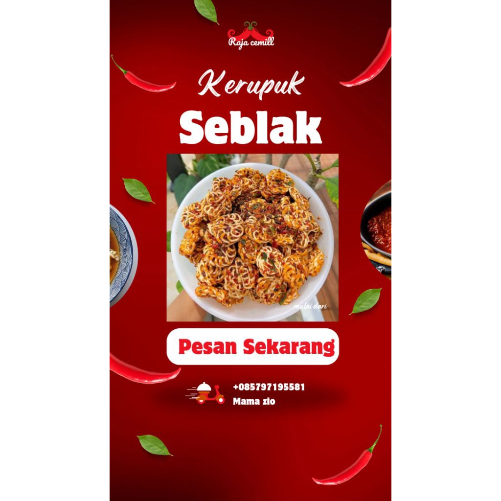

Kerupuk rafael / kerupuk seblak rafael pedas daun jeruk