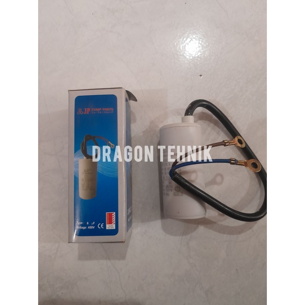 Kapasitor Bulat 6UF Merk JP