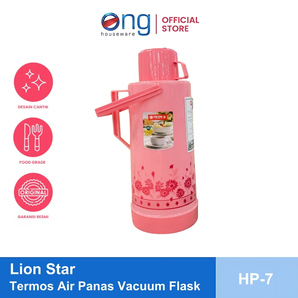 Ong Houseware - Termos Air Panas Vacuum Flask Ukuran Besar 3.2L Lion Star HP-7