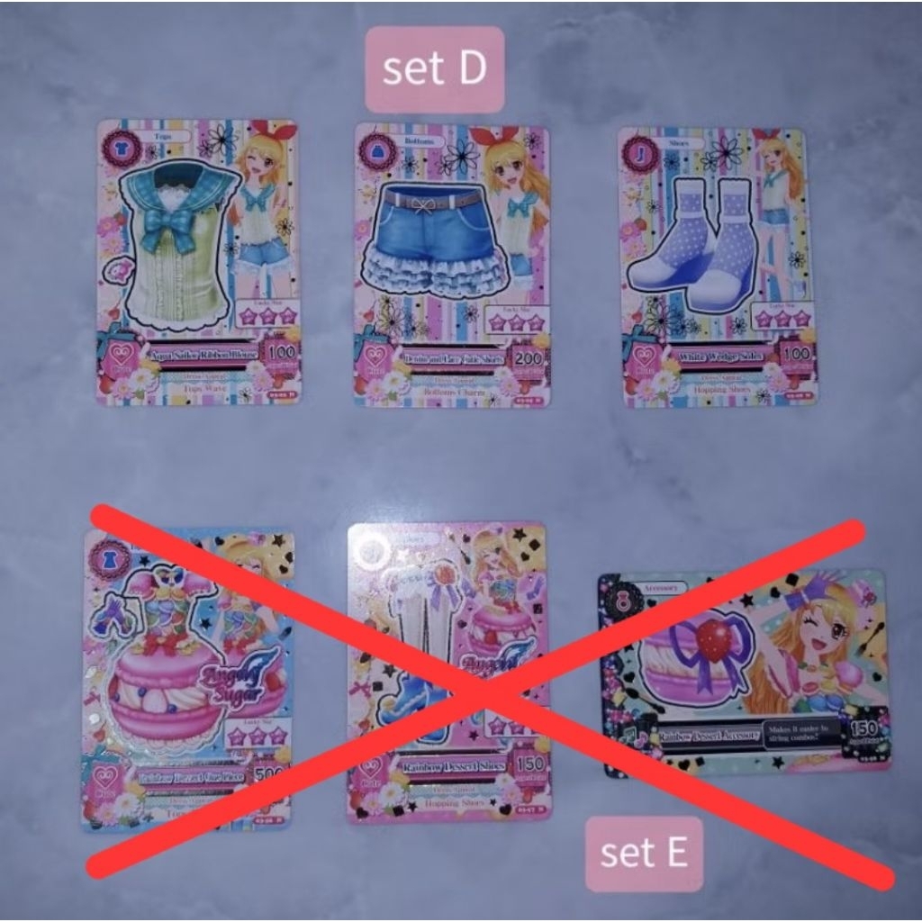 Aikatsu Card: Ichigo, Aoi, Ran, Otome, Yurika Set