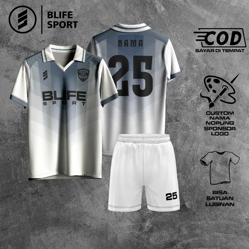 [ COD BISA SATUAN ] JERSEY FUTSAL/BOLA CUSTOM FULL PRINTING