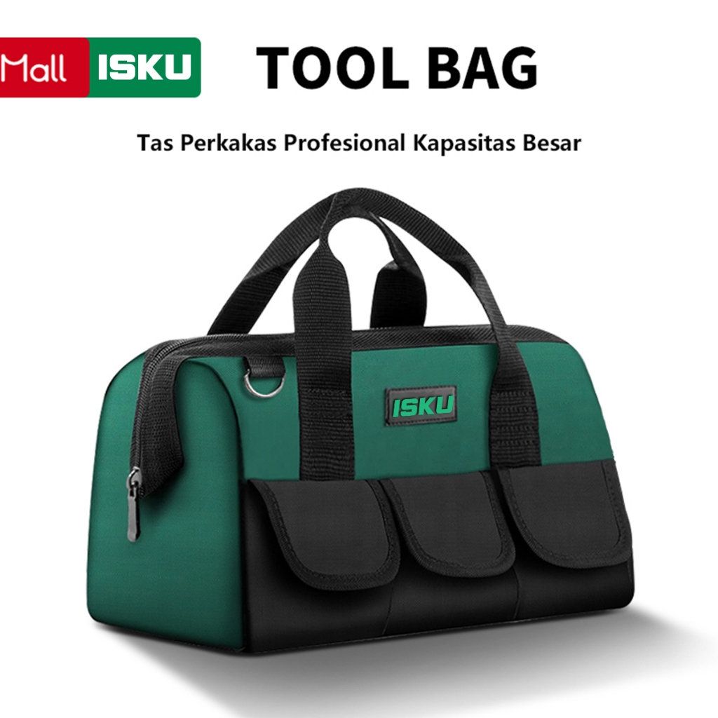 ISKU Tool Bags/Tas Perkakas 13/16/18 inch Bahan Kain Oxford Multifungs /Alat Perkakas