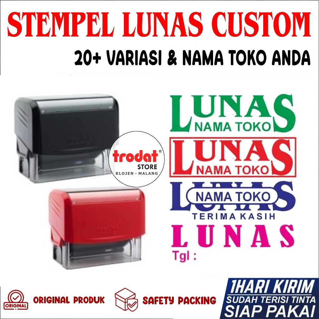 

[1HARI JADI] TRODAT STEMPEL LUNAS NAMA TOKO/STAMPEL TRODAT 3911 MINI MURAH/KHUSUS LUNAS