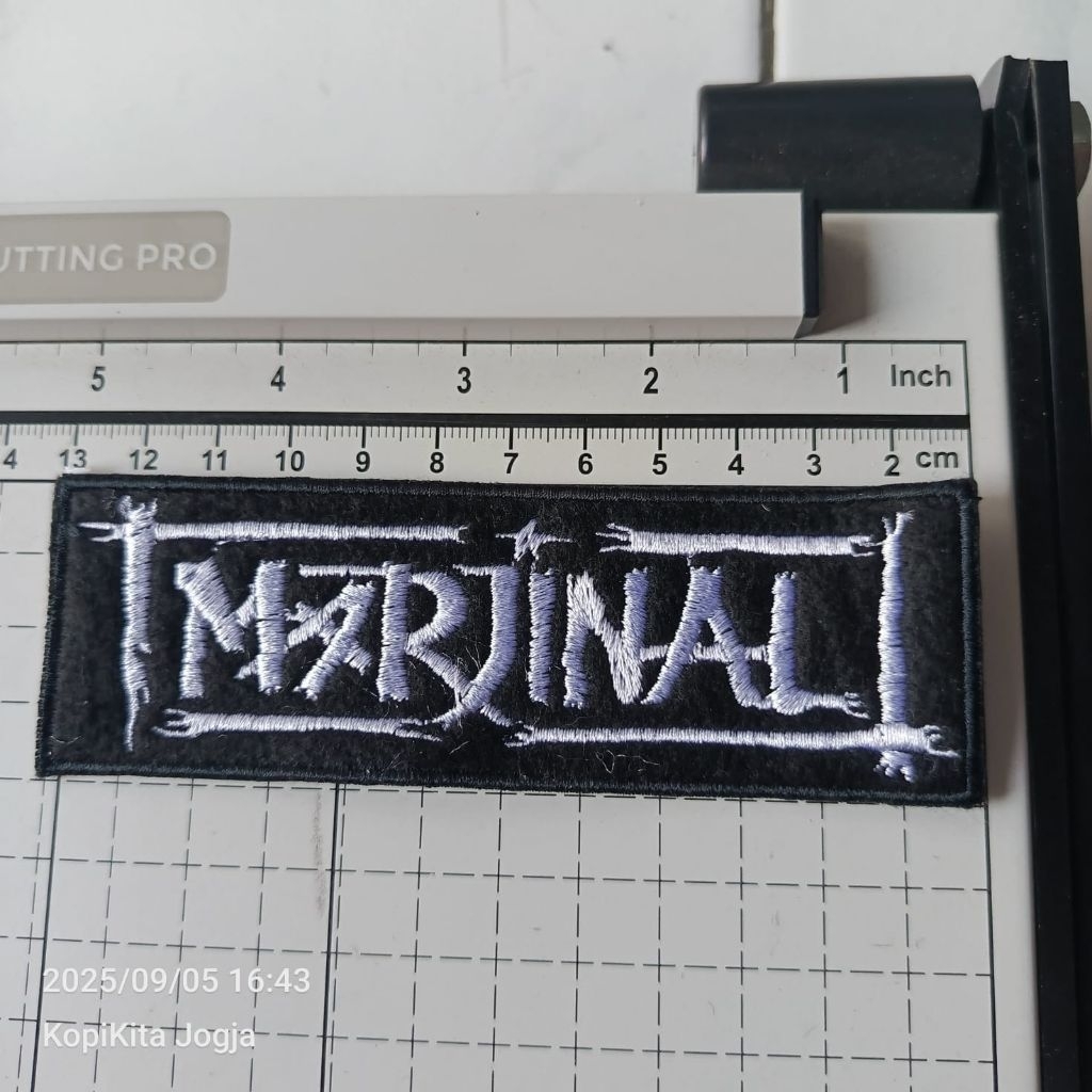 emblem patch bordir marjinal