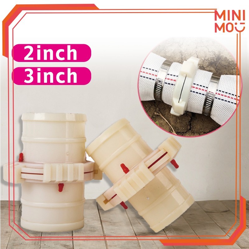 Sambungan Selang Plastik Irigasi 2 Inch 3 Inch Tahan Air Fungsi Sambung Cepat untuk Pertanian Tani S