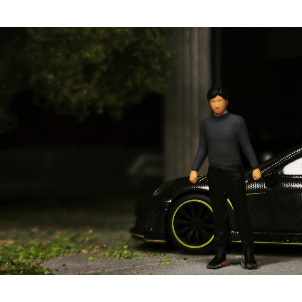 Figure Tatsuya Shima Wangan Midnight 1 64 Diorama Maket Diecast Miniatur RWB  Hobby Japan HJ Minigt 
