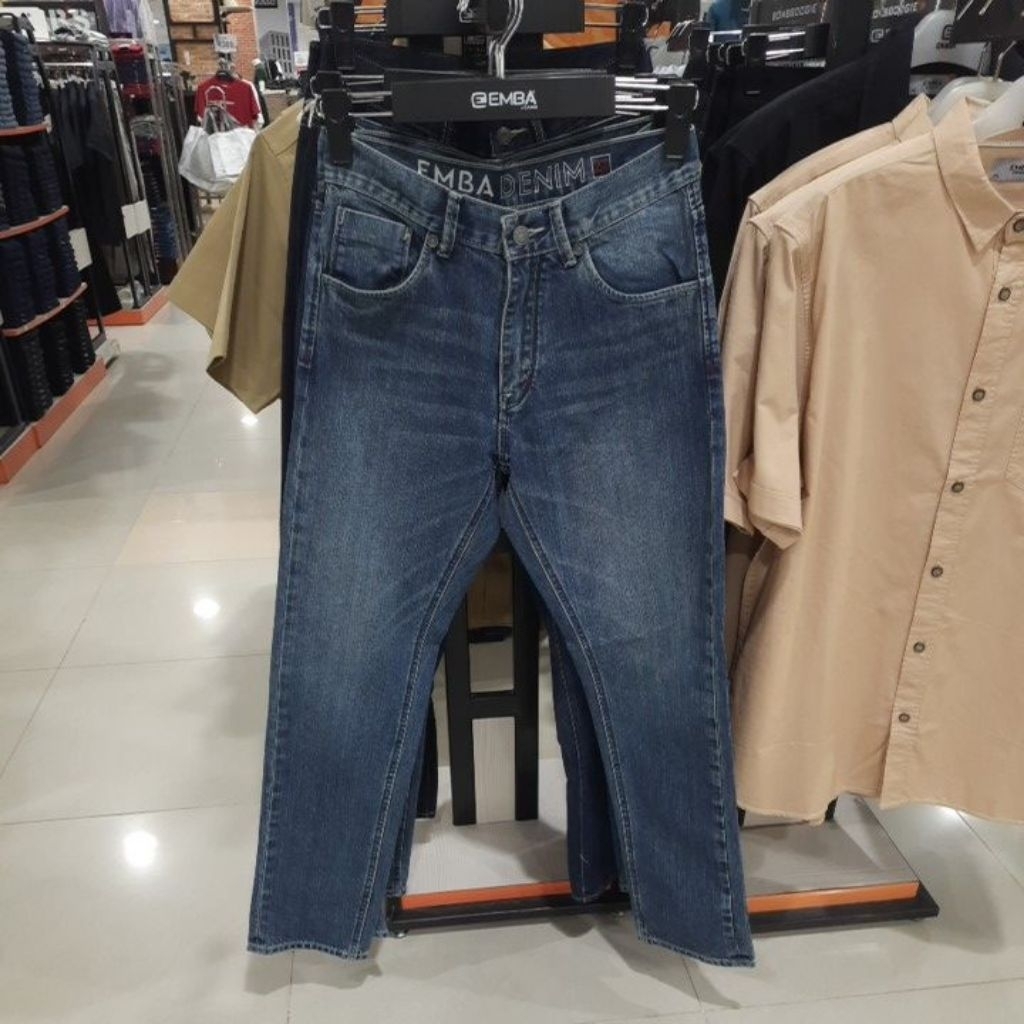 Emba jeans celana denim panjang pria jordan regular original matahari|618 064