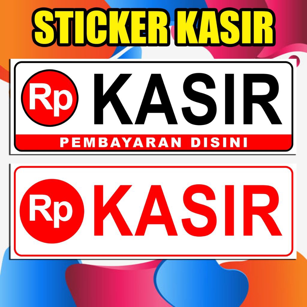 

STIKER KASIR ukuran 30×10cm