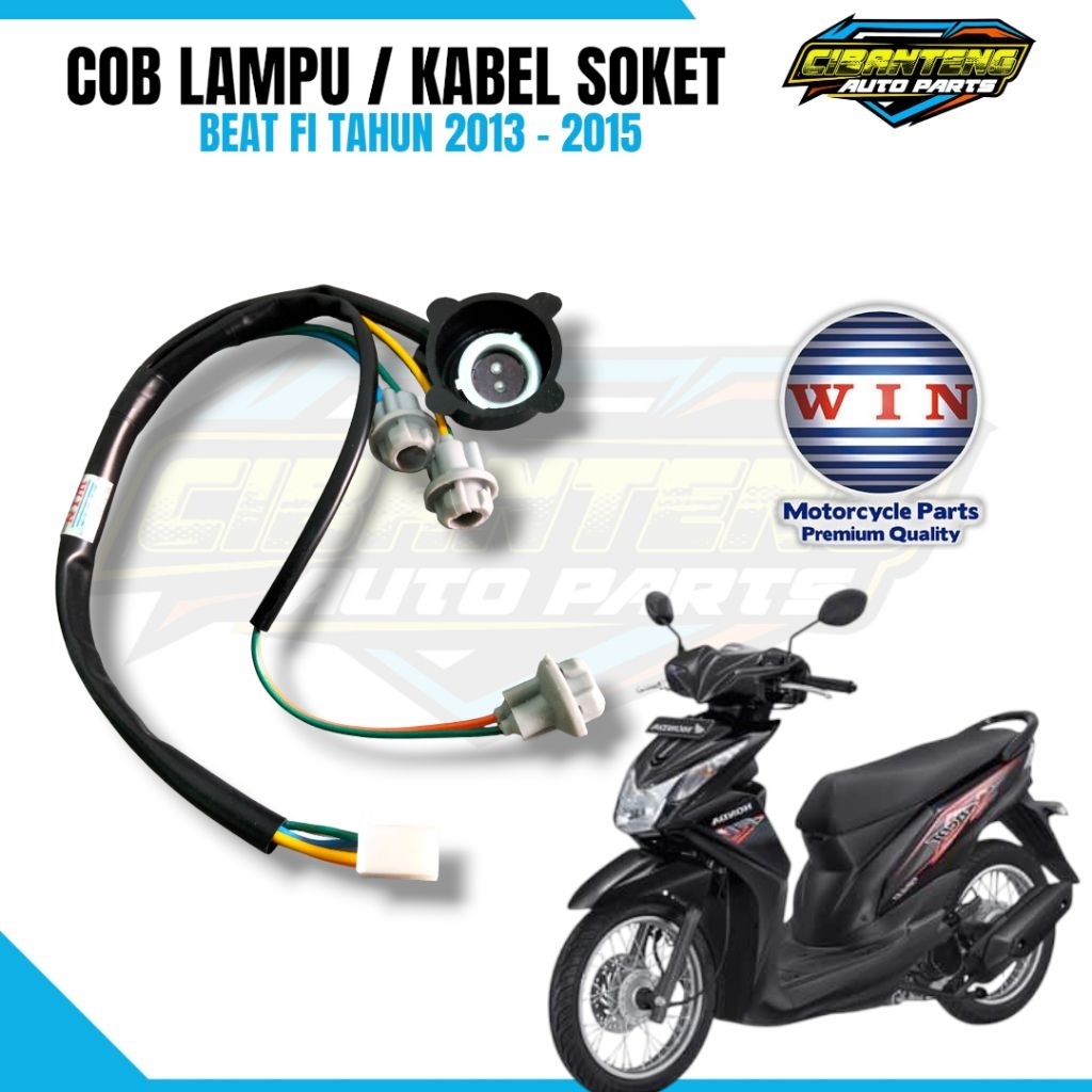 Kabel Soket / COP Lampu Honda Beat Fi Stater Kasar 2013 2014 WIN
