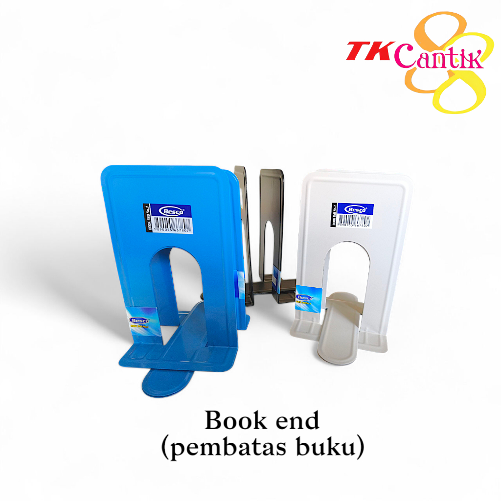 

Book End (Pembatas Buku) No. 7 Besco - Pembatas buku Bahan Besi Kuat dan Kokoh