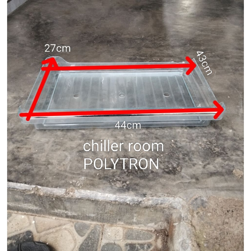 Rak kulkas Polytron tempat air chiller room