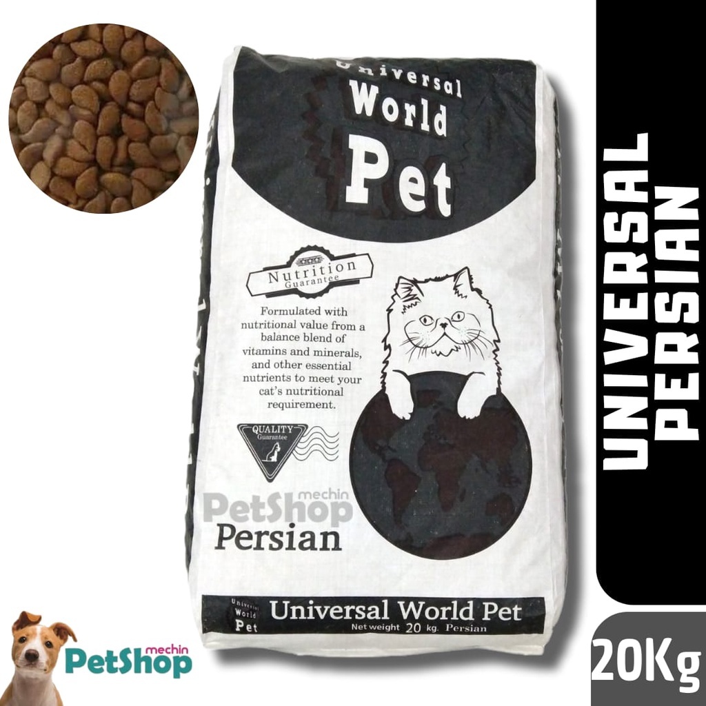 UNIVERSAL WORLD PET PERSIAN CAT FOOD 20KG (UNIVERSAL PERSIAN) / MAKANAN KERING KUCING PERSIA DEWASA