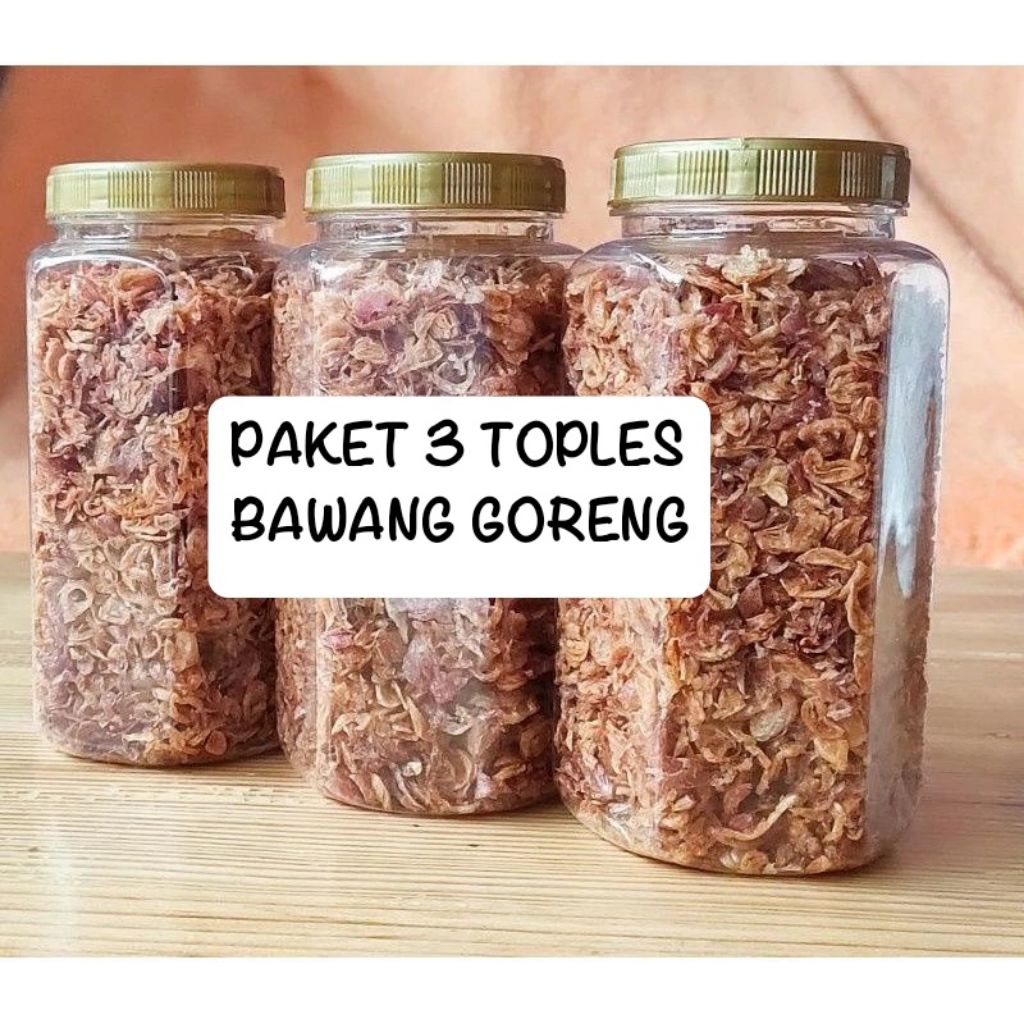 

[DAPAT 2 TOPLES] Bawang Merah Goreng Kemasan 130Gram dan 175Gram Brambang Goreng Campuran Tepung Bagor Homemade