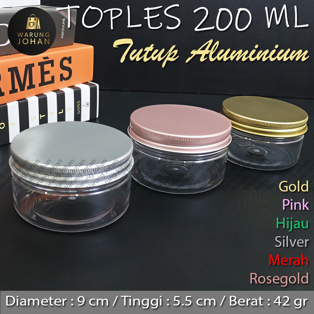 TOPLES PLASTIK 200ML TUTUP ALUMINIUM / TOPLES TABUNG 200ML TUTUP ALUMINIUM