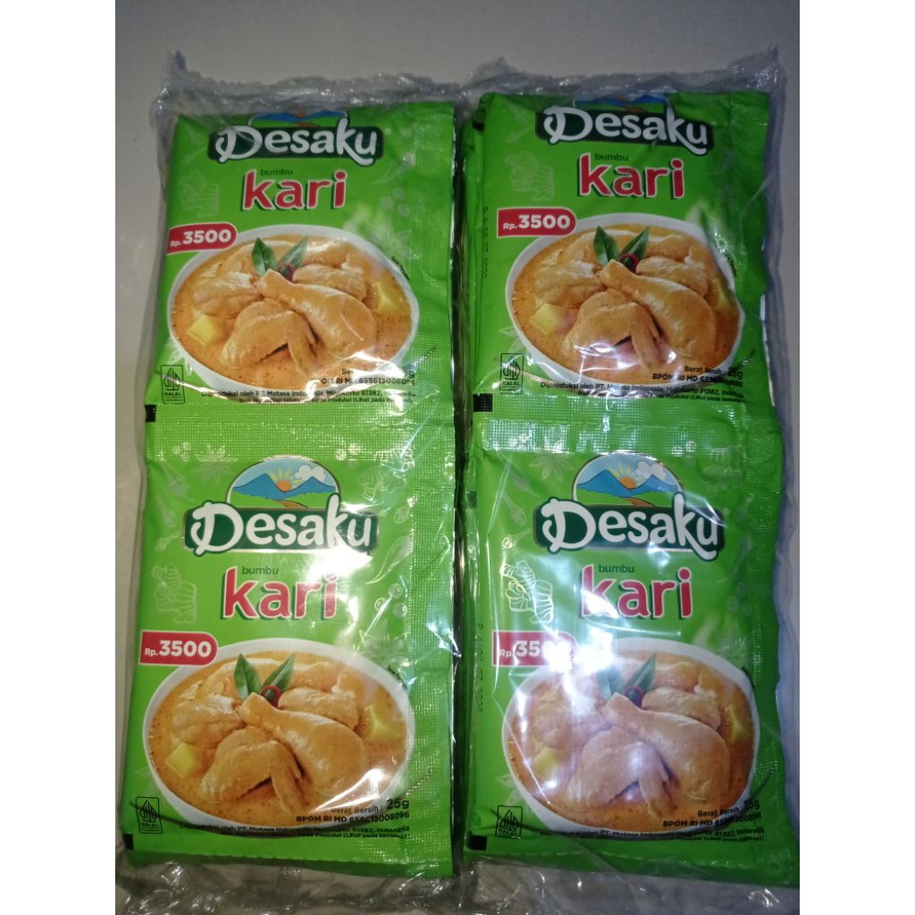 

Desaku Bumbu Bubuk Kari 10 x 25 gram / 1 Renceng