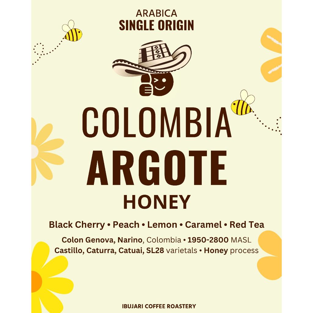 

Colombia Argote Honey • Biji Kopi Arabika Filter Single Origin Manual Brew Arabica Beans Coffee Roastery