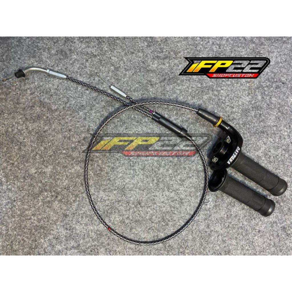 Gas spontan Fizr Daytona kabel gas karbon cabang pnp fizr /force1 plus hand grip