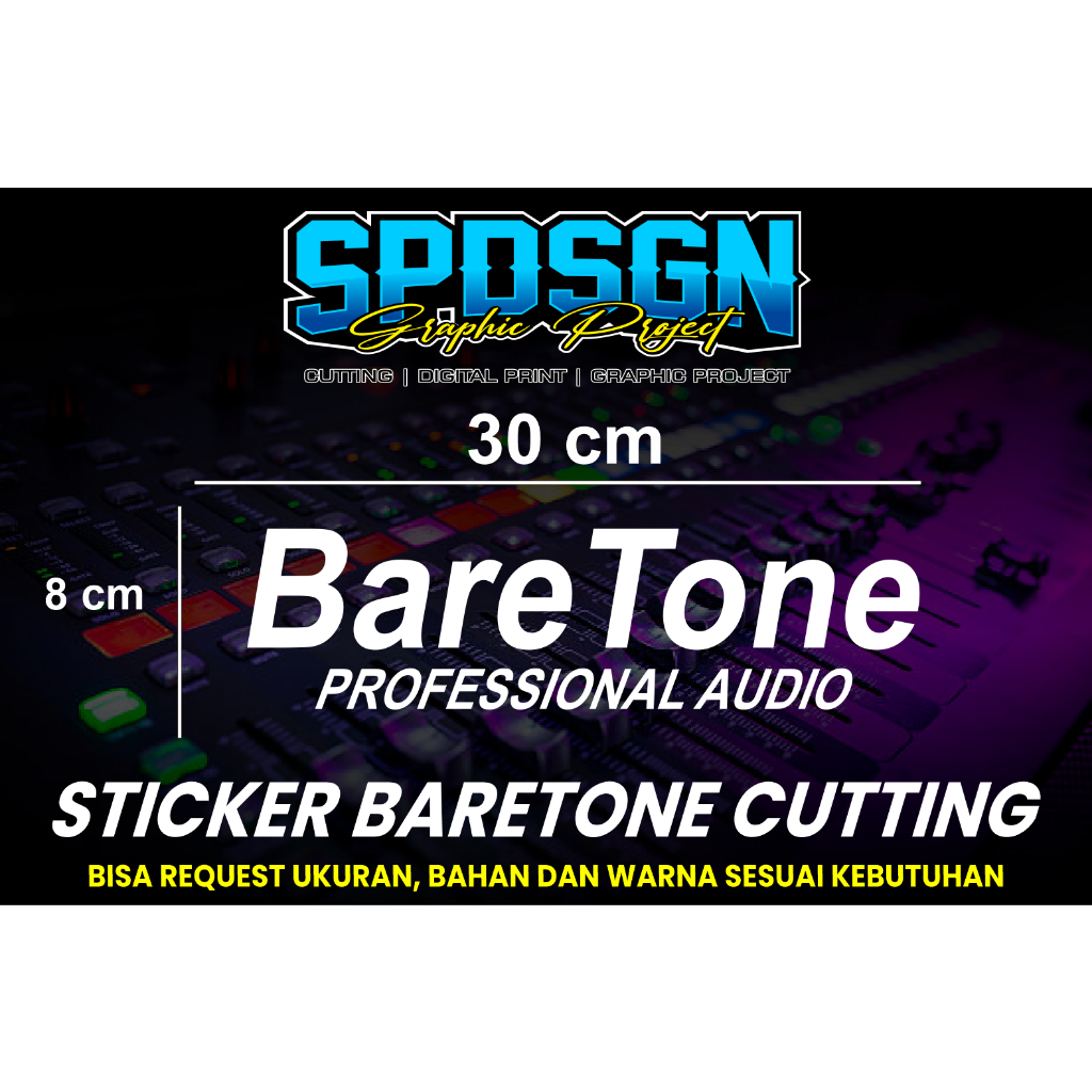 Sticker Logo Bare Tone Hardcase Box Sound System