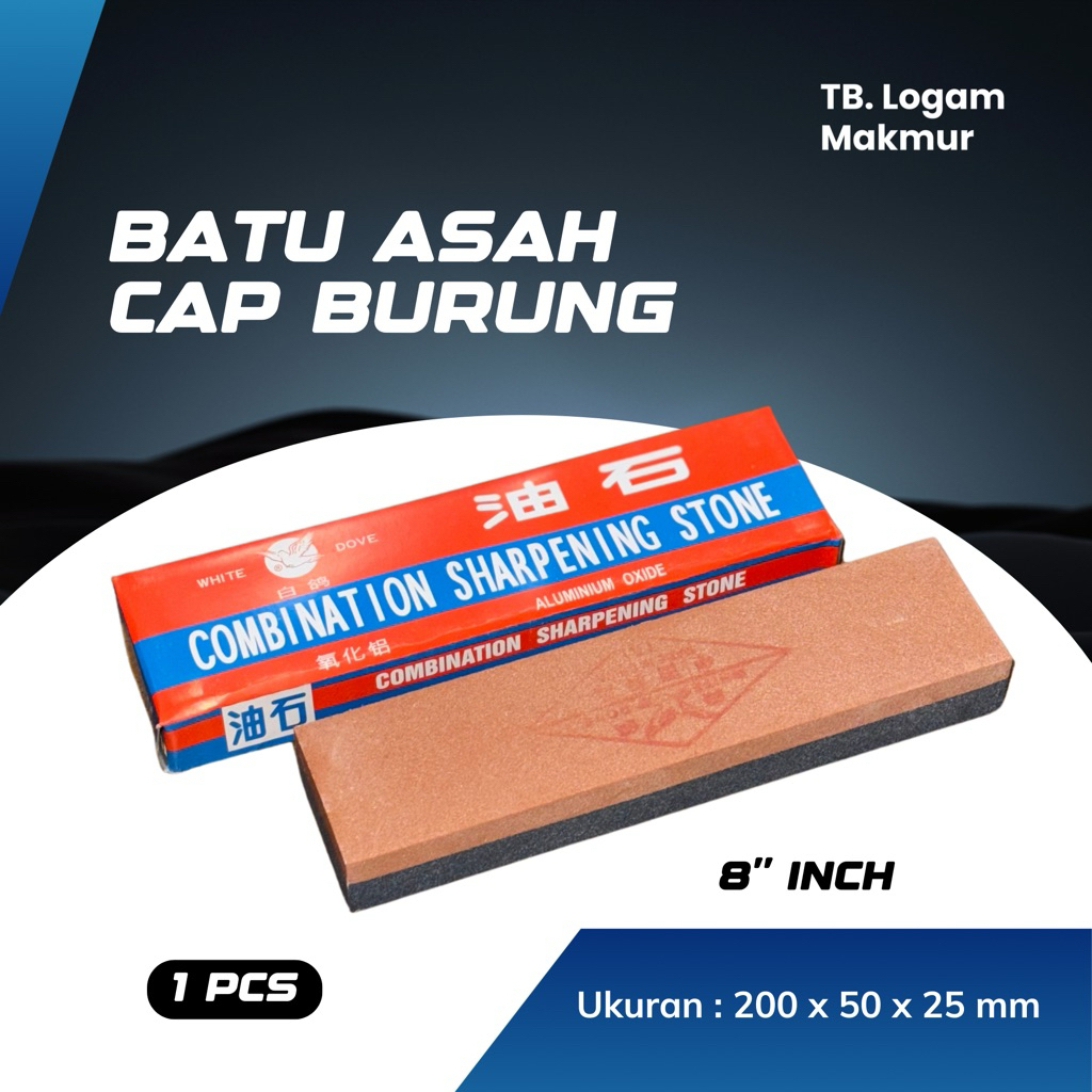Batu Asah Ungkal Cap Sriti Pengasah Pisau Gosok 8 inch - 1 pcs