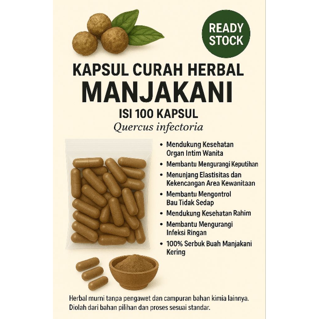 

KAPSUL MURAH MANJAKANI – HERBAL KESEHATAN WANITA & KEWANITAAN