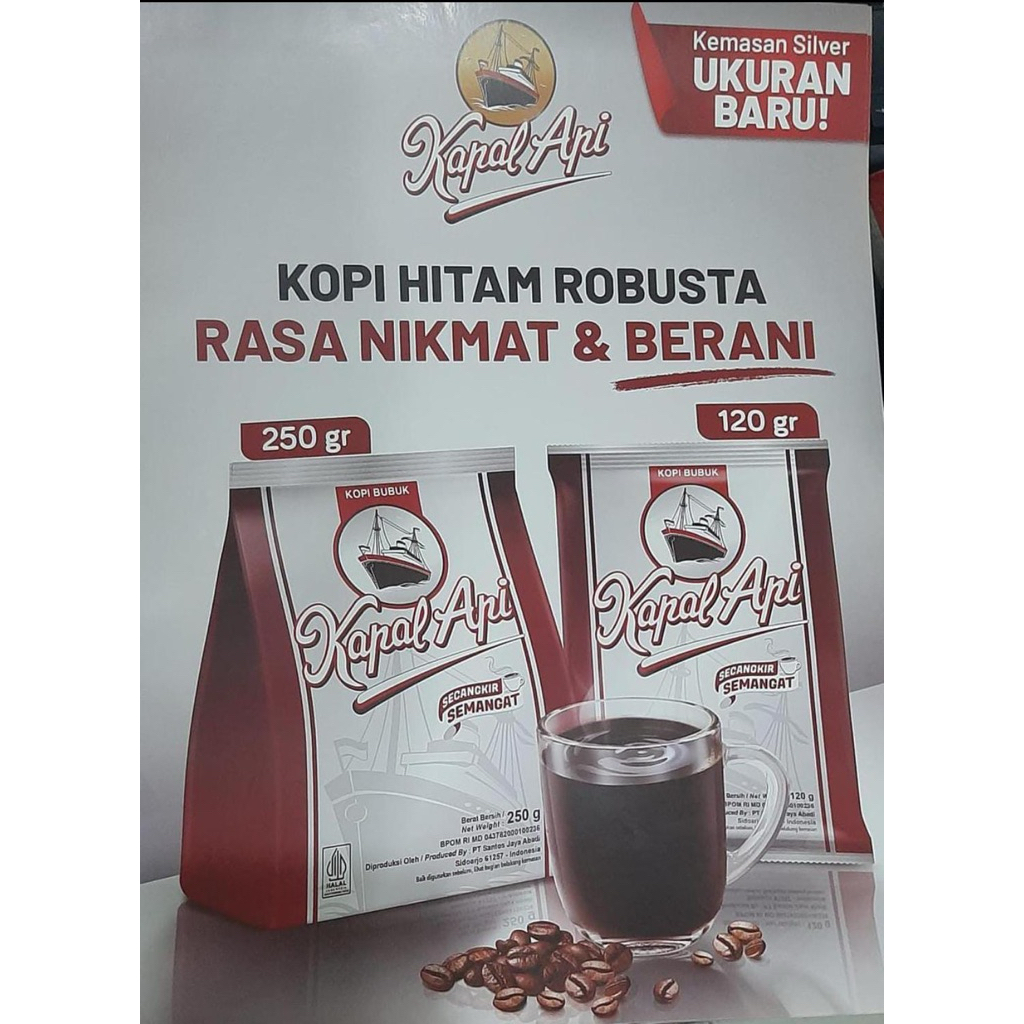 

Kapal Api Silver 120gr dan 250gr