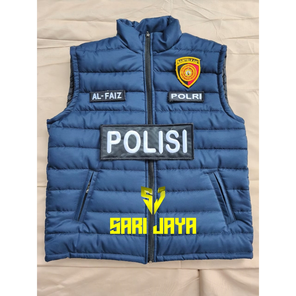 Rompi Gelembung Intelkam Polri Vest Polisi Intelkam Rompi Vest Puffer Gelembung Custom