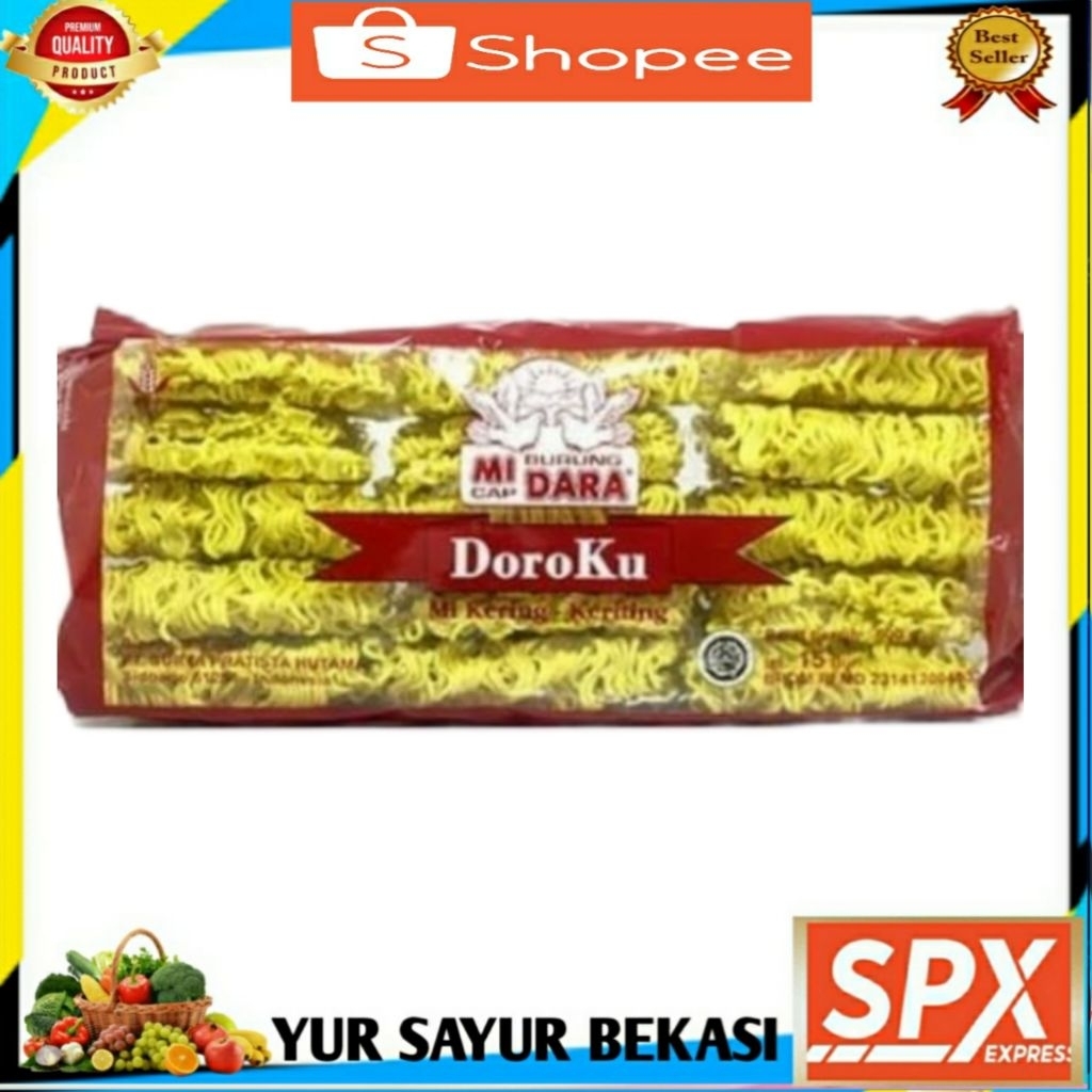 

Mie/Mi Doroku Burung Dara 600gr (isi 15pcs).