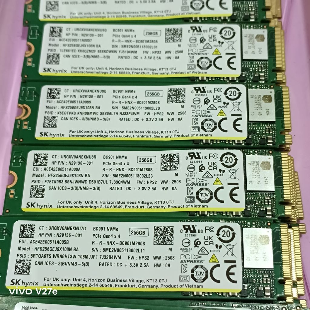 SSD M2 NVME 256GB HYNIX BC901 GEN 4