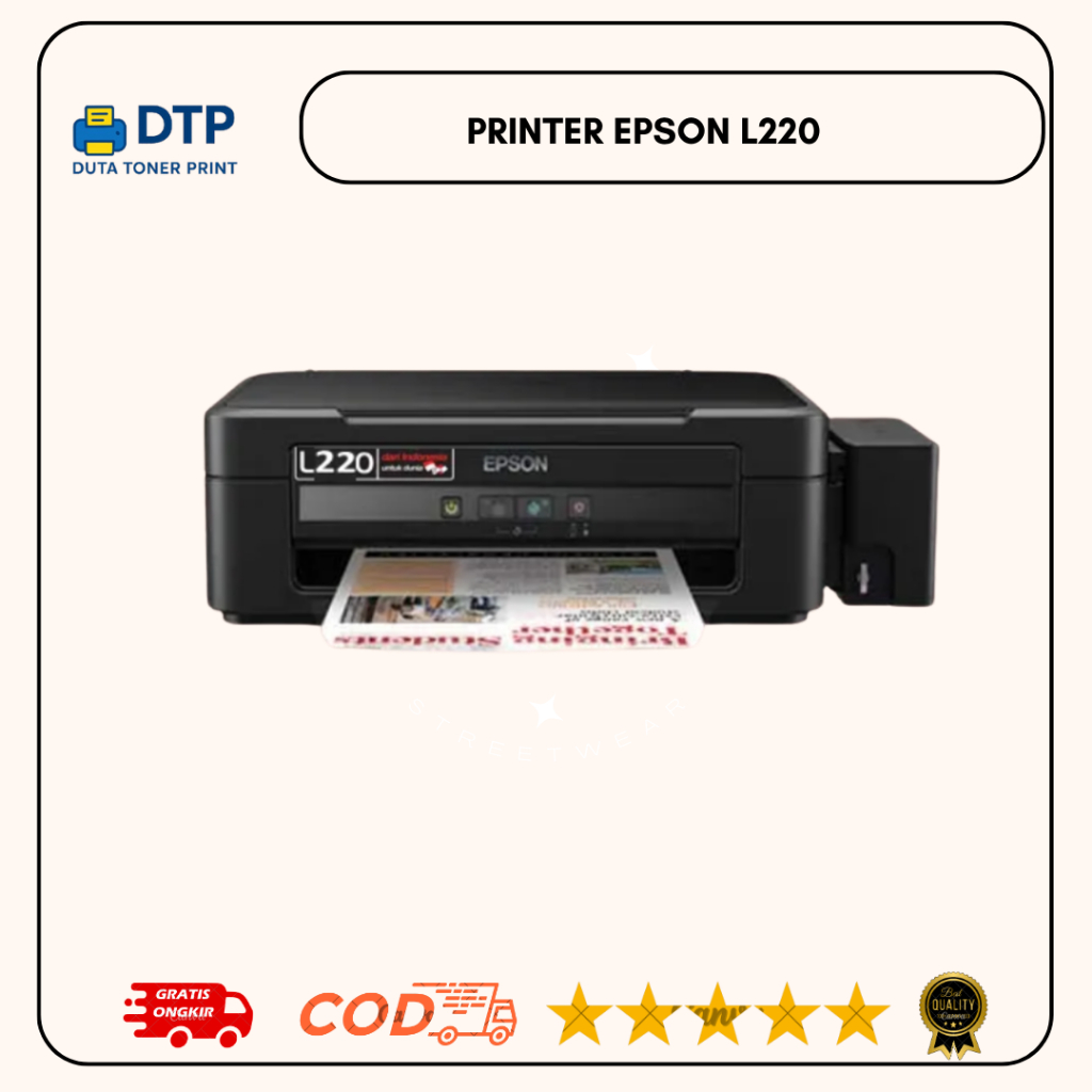 Printer Epson L220 Bekas Full nozzle siap pakai