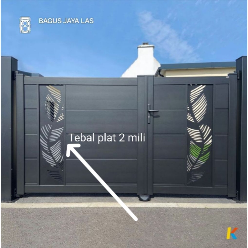 PAGAR MINIMALIS MODERN PINTU GERBANG BESI