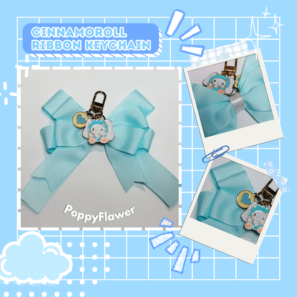 Cinnamoroll Ribbon Keychain [Sanrio] [Cinnamoroll] [Keychain Ribbon] [Ribbon]