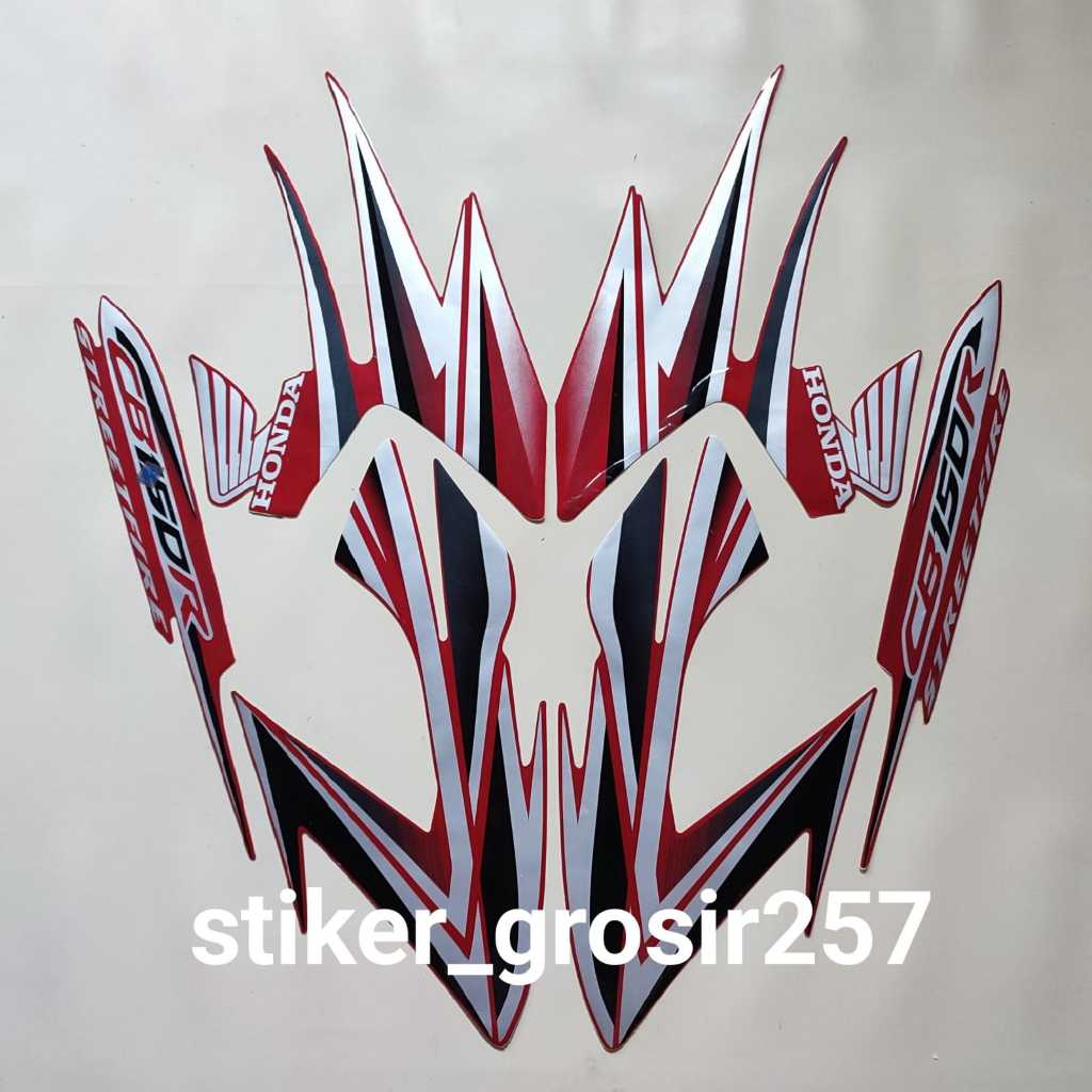 STIKER STRIPING LIS BODY MOTOR HONDA CB150R CB 150 R 2013 MERAH