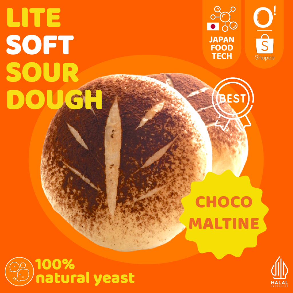 

[PROMO AMBYAR 9.9] HALAL SOFT SOURDOUGH RASA CHOCOLATTE MALTINE - ORU Indonesia Sari