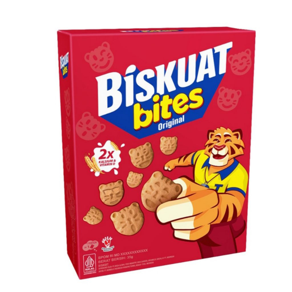 

Biskuat Bites Biskuit 35gr / Original / Cokelat