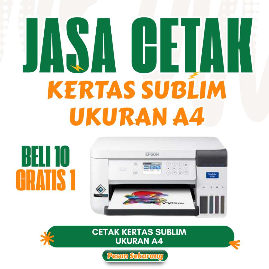 

Jasa Cetak KERTAS SUBLIM A4