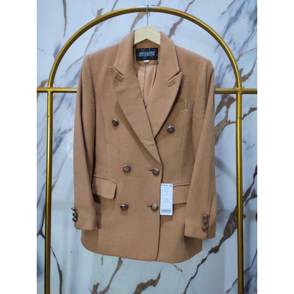 Blazer Wol Jacket Coksu Kancing BL balmain Size M to L LD 98-100