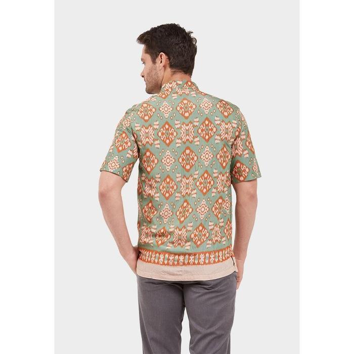 Pilihan- Adikusuma By Arjuna Weda Koko Batik Rn Tenun Ikat - Regular Fit Lengan Pendek Kancing