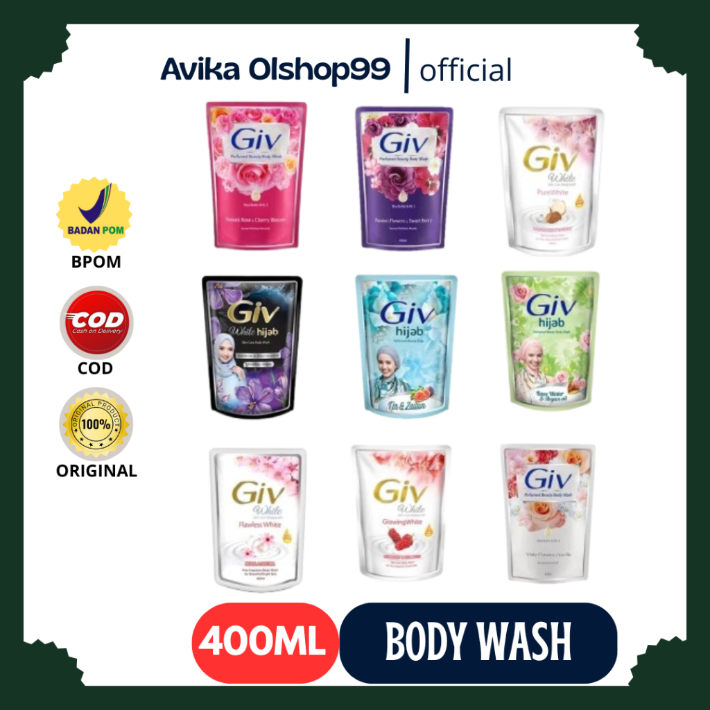 Giv Body Wash 400ml // Sabun Cair Giv 400ml // Giv Cair 400ml