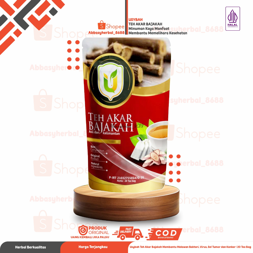 

Abbasy Herbal_Teh Akar Bajakah | Akar Bajakah | Asli Kalimantan | 20 Tea Bag | Original Produk