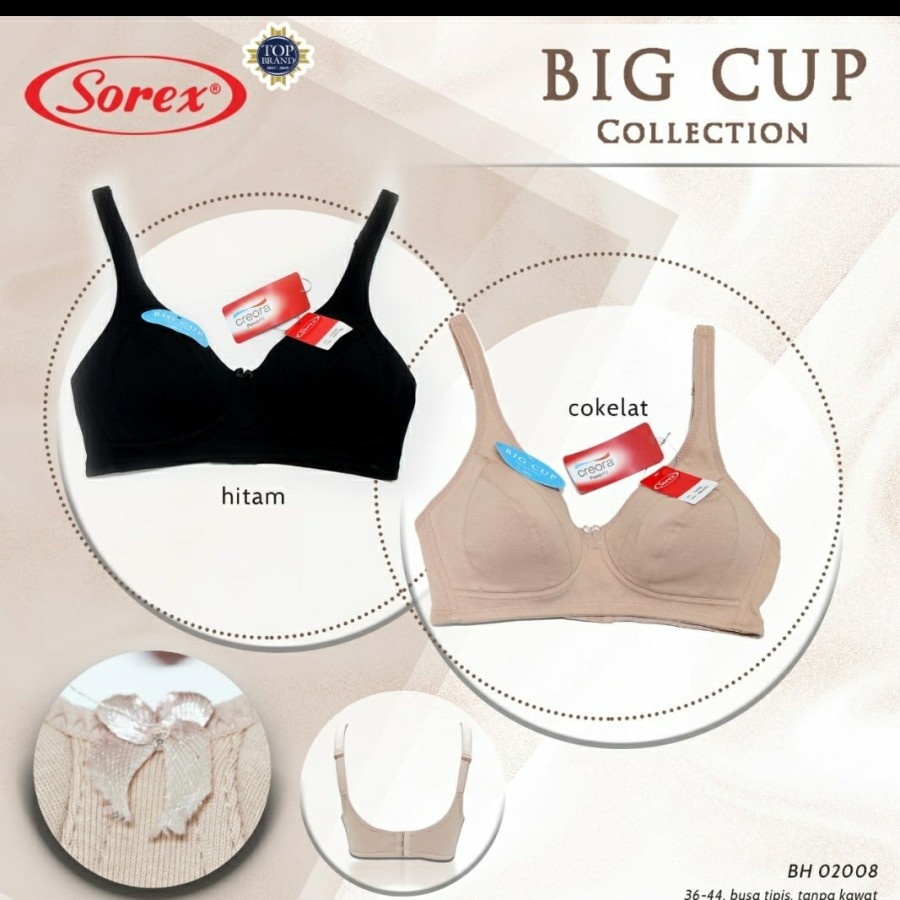 Ummababyshop BH/BRA wanita SOREX 02008 Basis Big Cup BRA Menyusui BRA Ibu Hamil