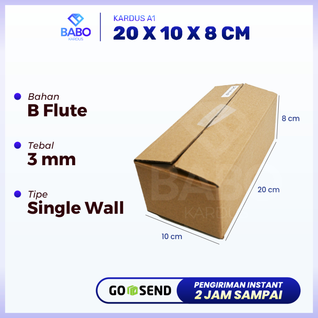 

Kardus Polos / Karton Box Packing 20 X 10 X 8 Cm Single Wall, Tebal (Kardus 20 x 10 x 8 cm)