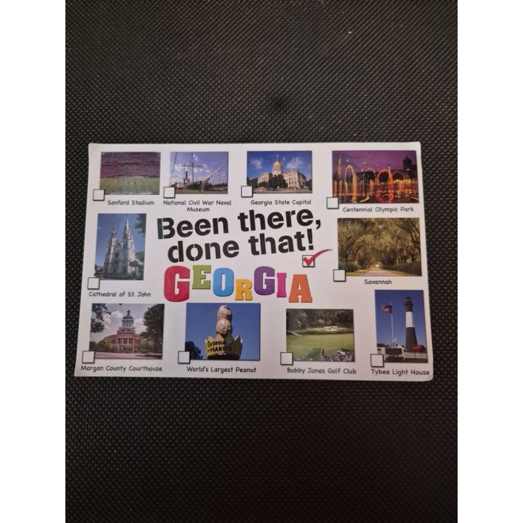 

kartu pos georgia amerika/usa postcard