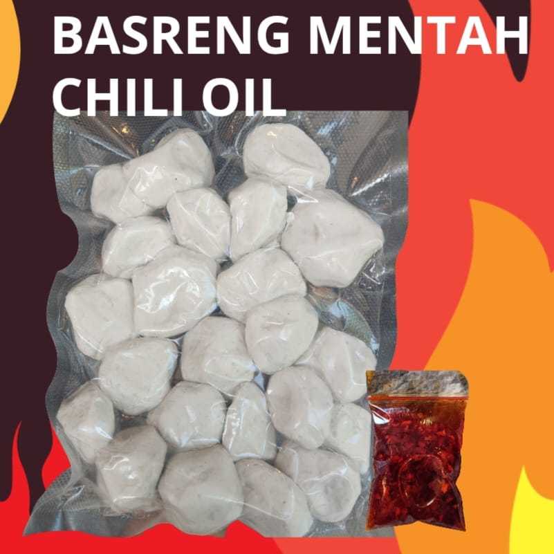 

BASRENG MENTAH CHILI OIL 1KG MURAH ENAK PEDAS GURIH NIKMAT FRESH LEZAT KEMASAN VAKUM