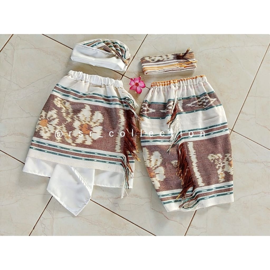 Set Couple Kamen Anak//Set Couple Blanket Anak Jadi//Set Busana Adat Bali Premium