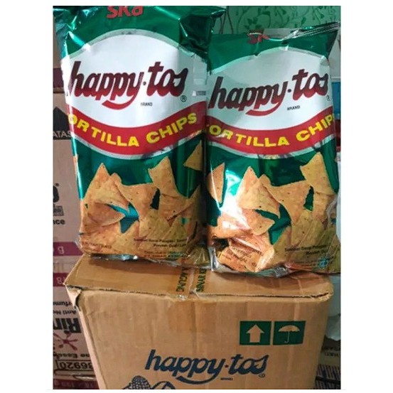

HappyTos snack corn tortila Hijau 140gr x 16 pcs kartonan