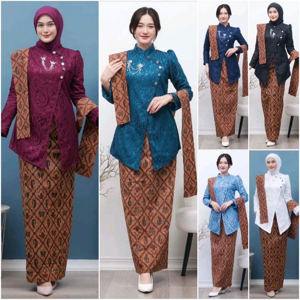 (ADA JUMBO) KEBAYA JANGGAN AYU WANITA JAWA KEBAYA WISUDA KEBAYA TUNANGAN KEBAYA LAMARAN SET KEBAYA P