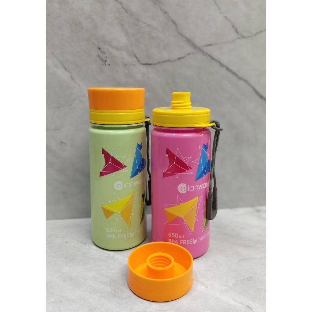 BOTOL MINUM PLASTIK ELIANWARE 650 ML / BOTOL MINUM PUTAR - ELIANWARE