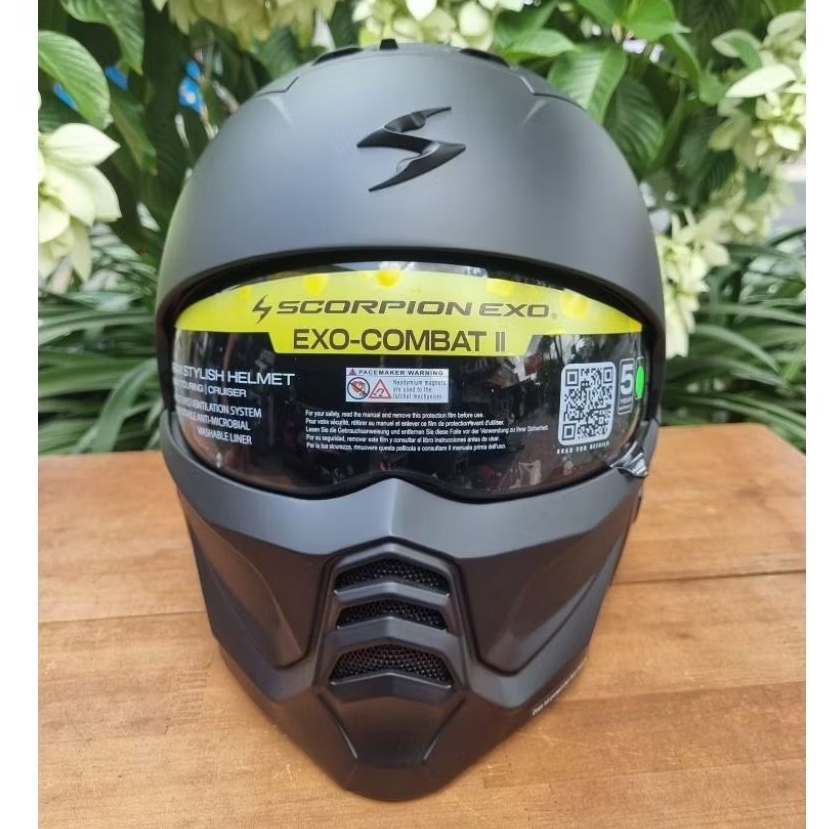 HELM SCORPION EXO COMBAT 2 SOLID MATT BLACK