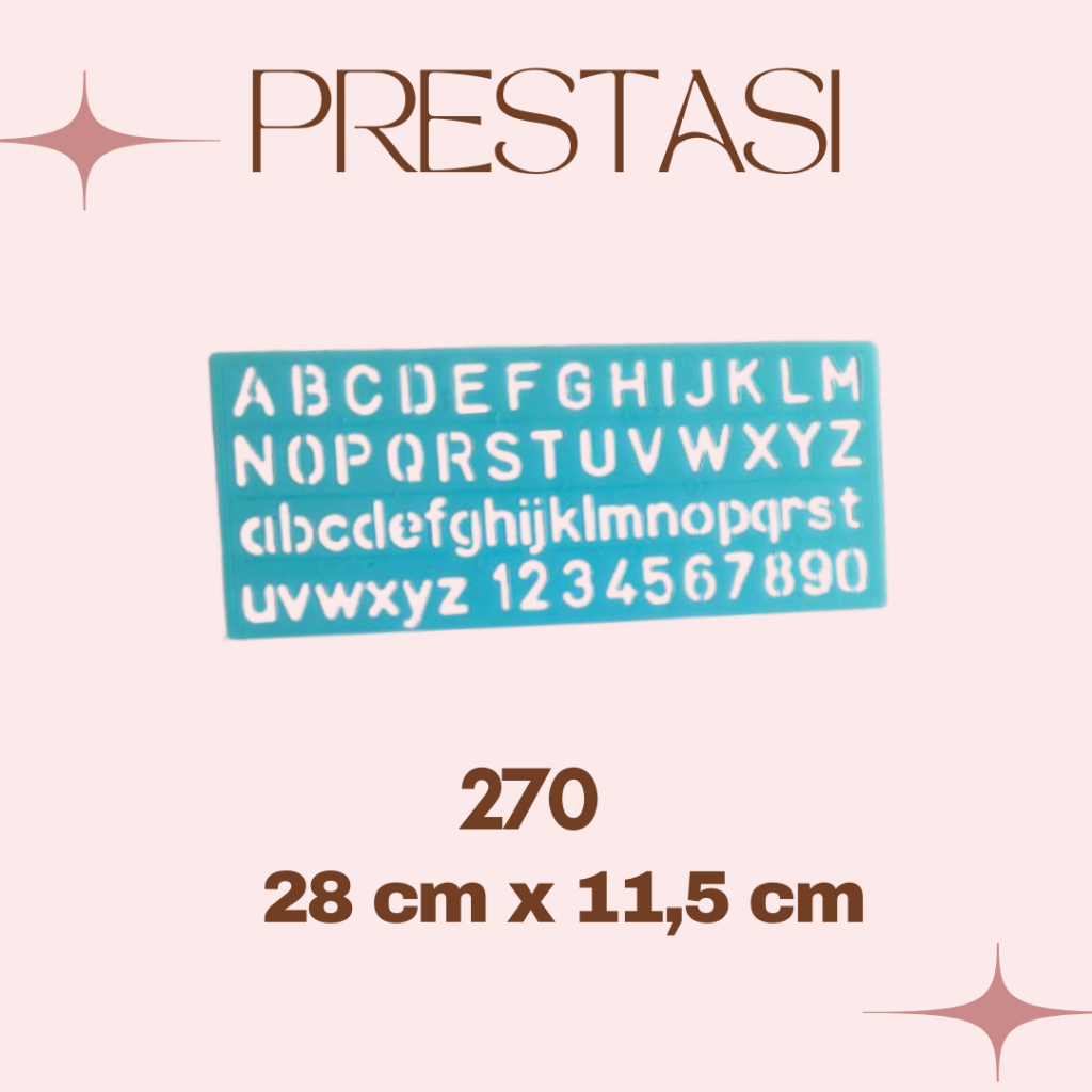 

(KECIL) PENGGARIS SABLON / PENGGARIS CETAKAN HURUF & ANGKA BT-270 SIZE KECIL