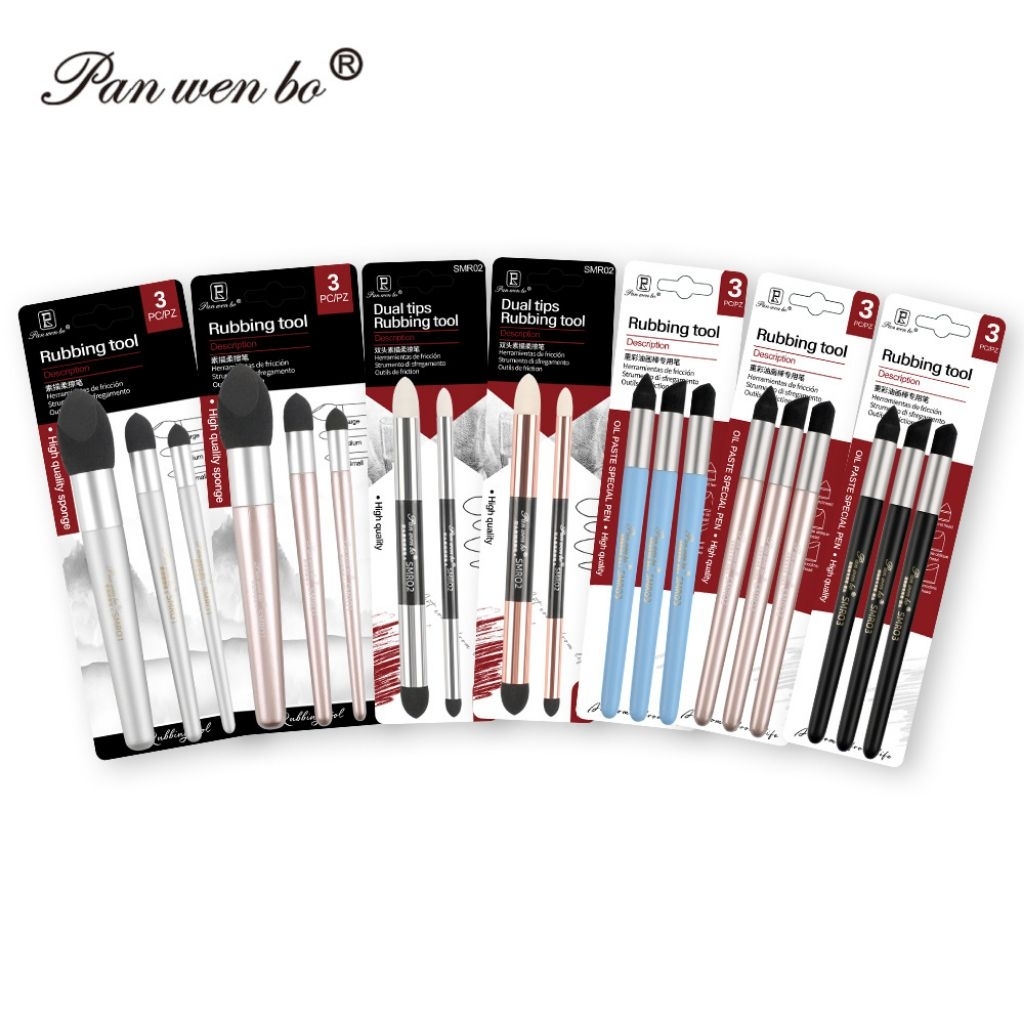 

Giargione Sketch /Oil Pastel Rubbing Pen Set Pena Gosok Sketsa / Lukisan Cat Minya G-RT Isi 3